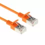 ACT Orange 10 m LSZH U/FTP CAT6A plonas lizdinis kabelis su užkabinimo apsauga RJ45 jungtimis