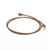 ACT Brown 1 m LSZH U/FTP CAT6A plonas lizdinis kabelis su RJ45 jungtimis
