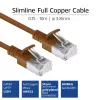 ACT Brown 1 m LSZH U/FTP CAT6A plonas lizdinis kabelis su RJ45 jungtimis