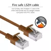 ACT Brown 1 m LSZH U/FTP CAT6A plonas lizdinis kabelis su RJ45 jungtimis
