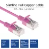 ACT Pink 10 m LSZH U/FTP CAT6A plonas lizdinis kabelis su RJ45 jungtimis