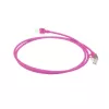 ACT Pink 1,5 m LSZH U/FTP CAT6A liesas datacenter pataisos laidas su apsauga nuo užkabinimo ir RJ45 jungtimis