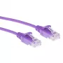 ACT Purple 7 m LSZH U/UTP CAT6 duomenų centro plonas pataisinis laidas su apsaugotais RJ45 jungtimis