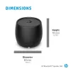 HP Bluetooth garsiakalbis 360, juodas, belaidis ir laidinis, nešiojamas mono garsiakalbis