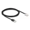 DeLOCK signalinis kabelis 2 m Juodas USB-A RJ-50 Kištukas/Kištukas 67016