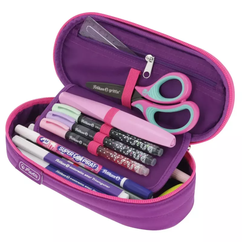 Pieštukinė Herlitz Dip Dye Soft poliesteris rožinė violetinė 215x95x60 mm