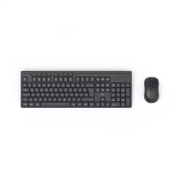 Hama WKM-200 belaidė klaviatūra ir pelė rinkinys QWERTZ vokiškas juodas