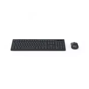 Hama WKM-200 belaidė klaviatūra ir pelė rinkinys QWERTZ vokiškas juodas