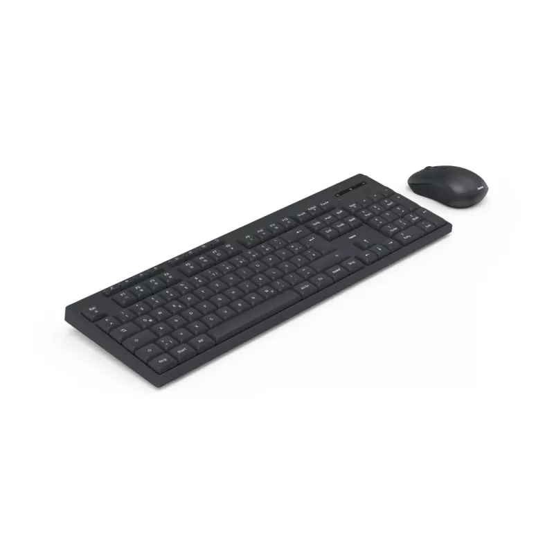 Hama WKM-200 belaidė klaviatūra ir pelė rinkinys QWERTZ vokiškas juodas