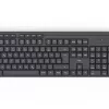 Hama WKM-200 belaidė klaviatūra ir pelė rinkinys QWERTZ vokiškas juodas