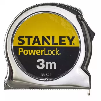 Matavimo juosta STANLEY Micro PowerLock Metric – kompaktiška ištraukiama matavimo juosta su metrinėmis padalomis