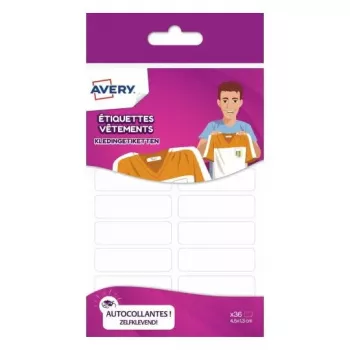 Avery ETVET36 lipnus etiketės lipdukas stačiakampis nuolatinis baltas 36 vnt