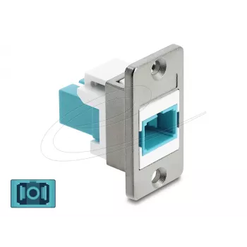 Keystone modulis DELOCK 91102, plokščios konstrukcijos, suderinamas su RJ45 įdėklu