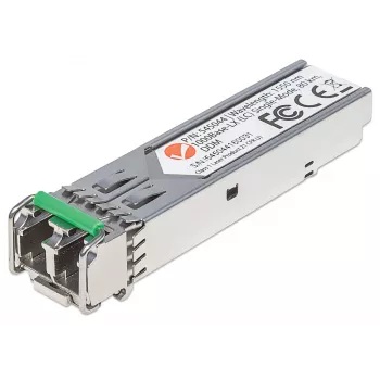 Intellinet SFP optiminis modulis, Gigabit Fiber, 1000Base-LX (LC), vienmodis, 80 km, 1550 nm, MSA, atitinka Cisco GLC-ZX-SMD