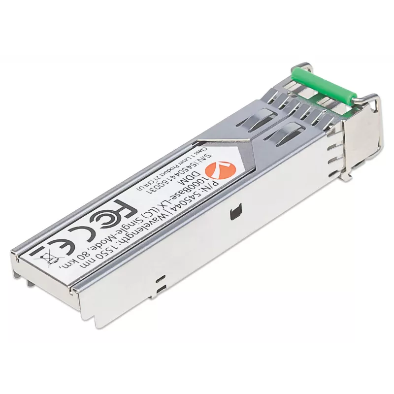 Intellinet SFP optiminis modulis, Gigabit Fiber, 1000Base-LX (LC), vienmodis, 80 km, 1550 nm, MSA, atitinka Cisco GLC-ZX-SMD