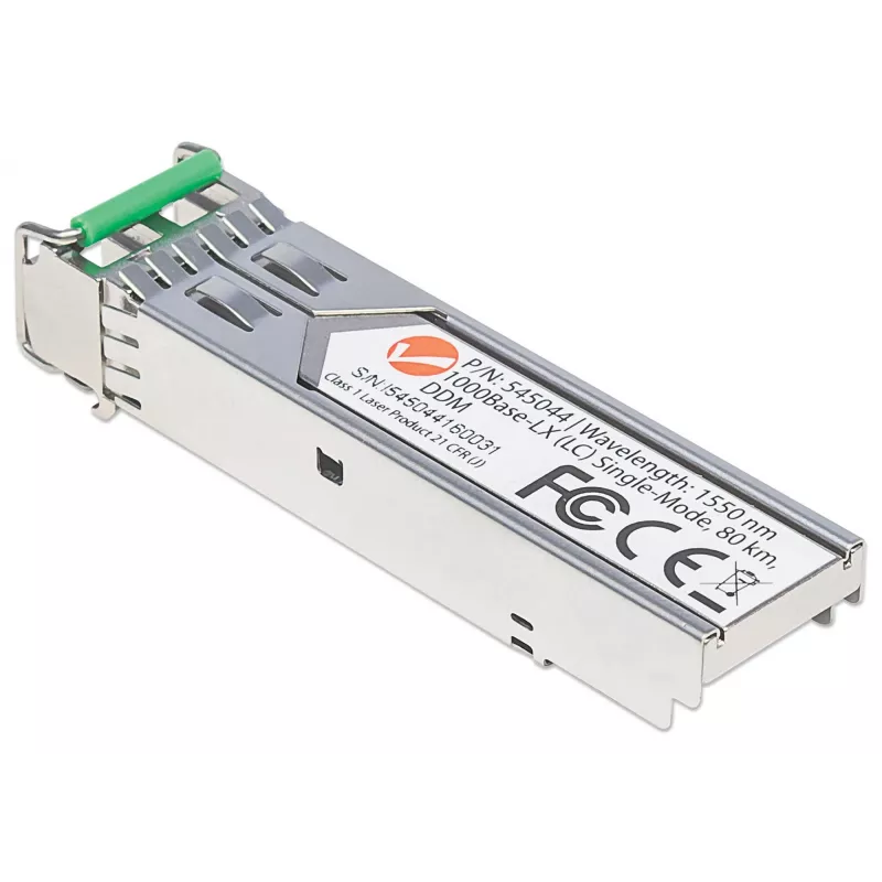 Intellinet SFP optiminis modulis, Gigabit Fiber, 1000Base-LX (LC), vienmodis, 80 km, 1550 nm, MSA, atitinka Cisco GLC-ZX-SMD