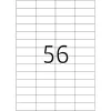 Lipnių etikečių rinkinys HERMA Premium A4 52,5x21,2 mm balta matinė 11 200 vnt.