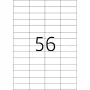 Lipnių etikečių rinkinys HERMA Premium A4 52,5x21,2 mm balta matinė 11 200 vnt.