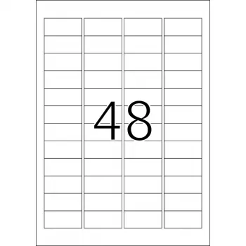 Lipnios etiketės HERMA Premium A4 48,3x16,9 mm balto matinio popieriaus 12800 vnt.