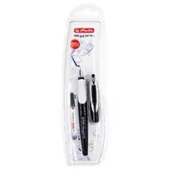 Parker stiliaus rašiklis Herlitz 10999746 juodai baltas