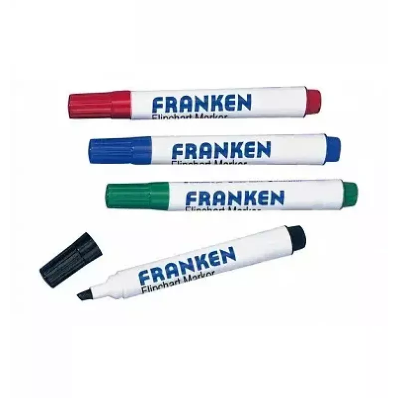 Markeris Franken Z2203 4 vnt. Juoda Mėlyna Žalia Raudona