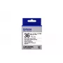 Epson magnetinė etikečių kasetė LK-7WB2 juoda/balta 36mm (1,5m)