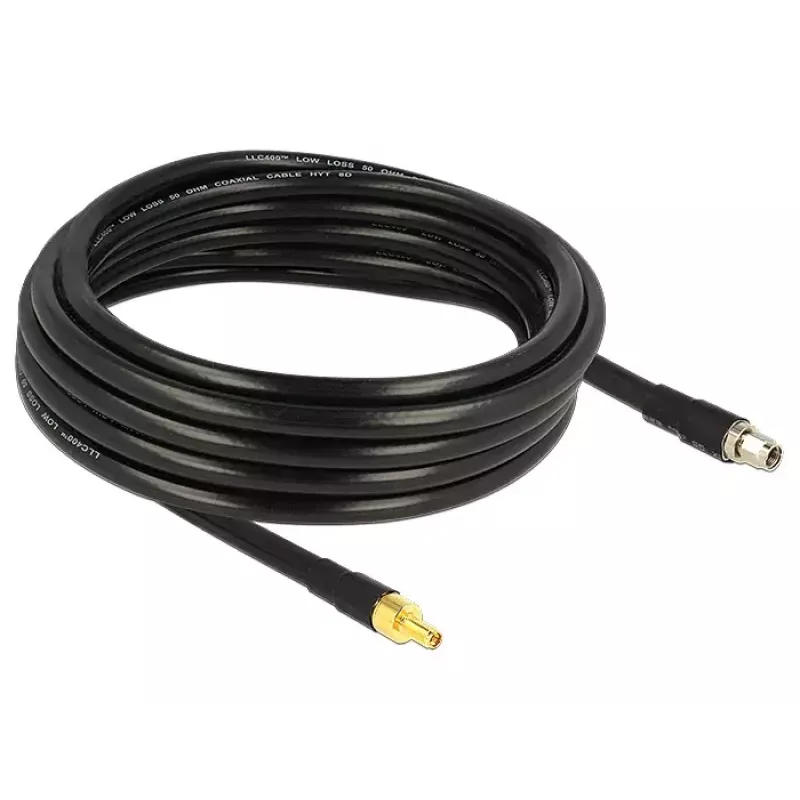 Koaksialinis kabelis DeLOCK 5m RP-SMA/RP-SMA