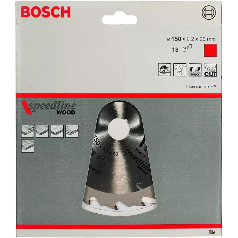 Pjūklo diskas Bosch 2608640781 15 cm medžiui