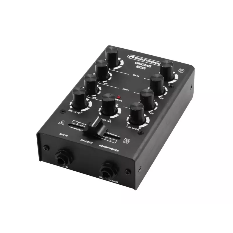 Mikseris Omnitronic GNOME-202 2 kanalų 20–20000 Hz juodas