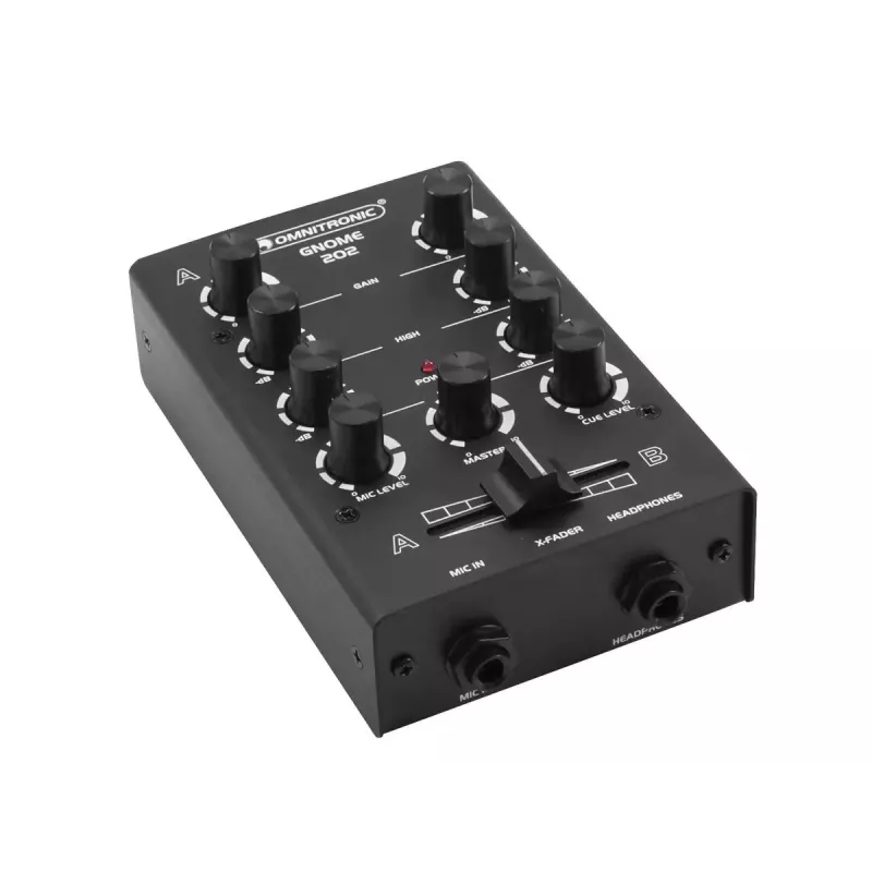 Mikseris Omnitronic GNOME-202 2 kanalų 20–20000 Hz juodas