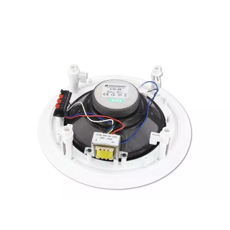 Pilno diapazono garsiakalbis Omnitronic 80710230 Baltas Laidinis 10 W