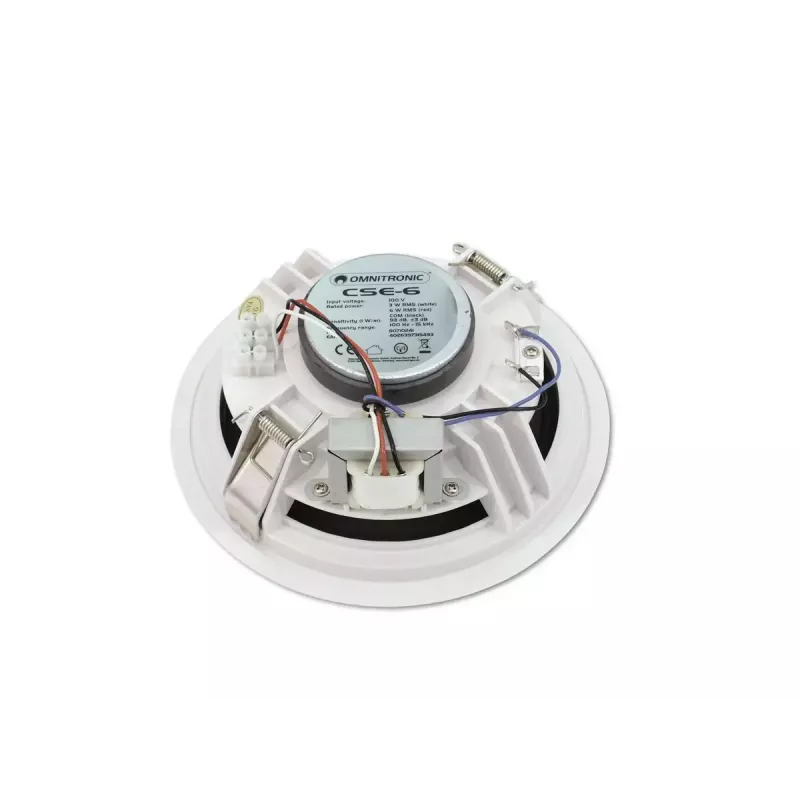 Visiems garsams skirtas garsiakalbis Omnitronic 80710241 Baltas Laidinis 6 W