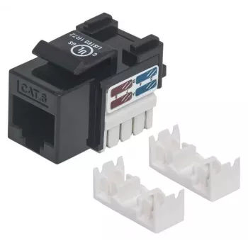 Intellinet Keystone Jack, Cat6, UTP, Punch-down, juodas