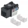 Intellinet Keystone Jack, Cat6, UTP, Punch-down, juodas