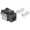 Intellinet Keystone Jack, Cat6, UTP, Punch-down, juodas