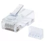 Intellinet RJ45 moduliniai kištukai, Cat6, UTP, 3 kontaktai, kietai vielai, 15 µ auksuoti kontaktai, 90 vnt.