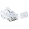 Intellinet RJ45 moduliniai kištukai, Cat6, UTP, 3 kontaktai, kietai vielai, 15 µ auksuoti kontaktai, 90 vnt.