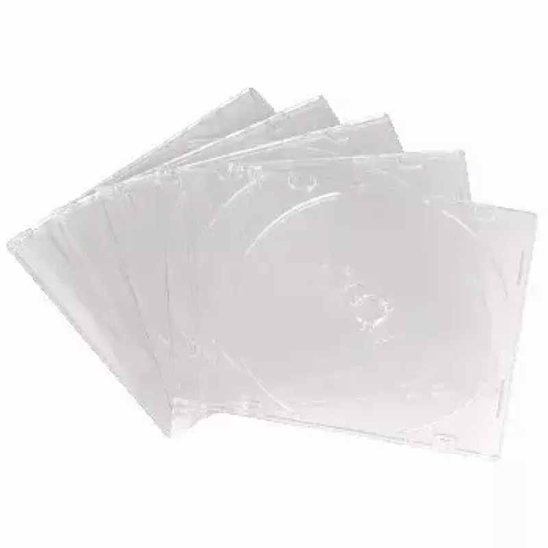 Tuščia CD dėžutė Slim Hama 051164 pakuotėje 10 vnt permatoma 1 diskui