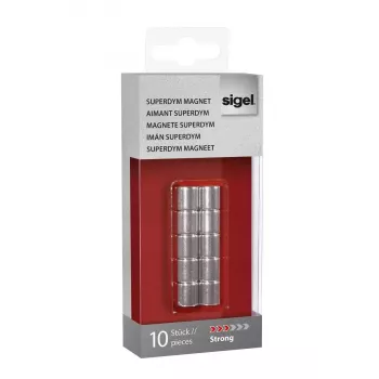 Neodimio cilindrinis magnetas Sigel GL701 (10 vnt.)