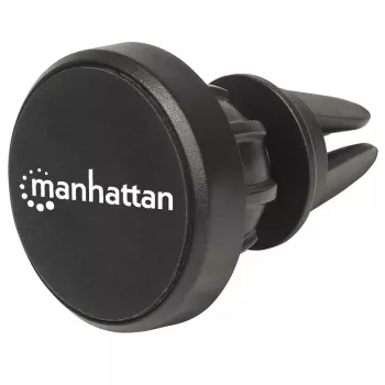 Manhattan automobilinis magnetinis laikiklis ventiliacijos grotelėms, reguliuojamas, greitas užsegimas ir atleidimas, neslystanti pagalvėlė, juodas, garantija visam laikui