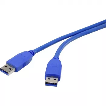 USB laidas Renkforce RF-4369443 0,5 m USB 3.2 Gen 1 mėlynas