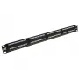 Patch Panel 24 prievadų neekranuotas 45° ACT P24AK1