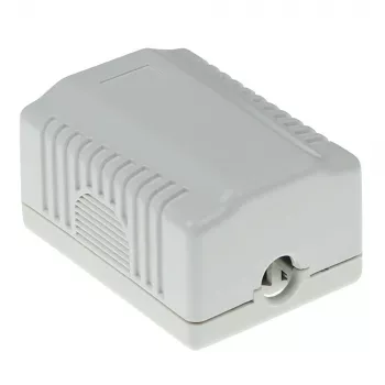 Ant paviršiaus montuojama ekranuota rozetės dėžutė ACT FA5005 1× CAT5E lizdui, 39×29,5×54 mm