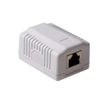 Paviršinis ekranuotas lizdo dėžutė ACT CAT6, 1 prievadas, 39×54×29,5 mm