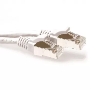 ACT White 30 m LSZH S/FTP CAT6A patch laidas su apsauginiais RJ45 kištukais