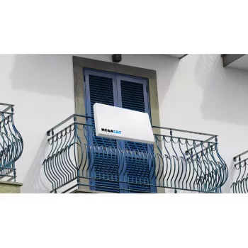 Pločioji palydovinė antena Megasat D2 10.7–12.75 GHz balta