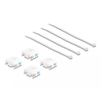 DeLOCK 86050 keystone modulis plokščias RJ-45 LSA 16,3x16,3x23 mm (4 vnt.)