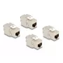Delock 86050 Keystone modulis RJ45 lizdas Cat.6A STP, 4 vnt.