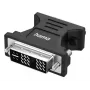 Vaizdo adapteris HAMA 00300090 DVI-I (vyriškas) į VGA (moteriškas), juodos spalvos