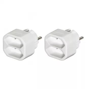 Hama 00223211 ilgintuvas 2 AC lizdai Baltas